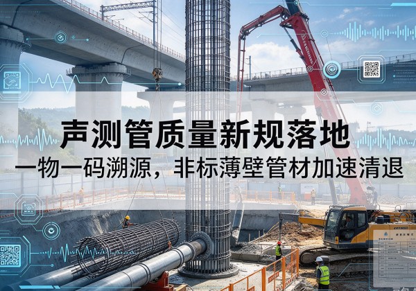 渠县声测管质量新规落地，一物一码溯源，非标薄壁管材加速清退