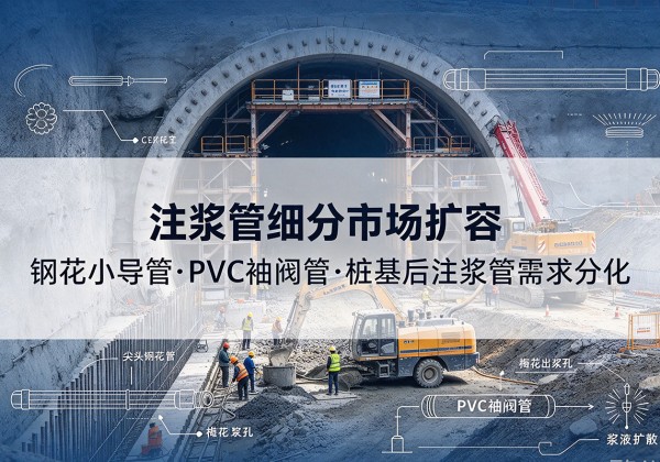 渠县注浆管细分市场扩容，隧道钢花小导管、PVC 袖阀管、桩基后注浆管需求分化